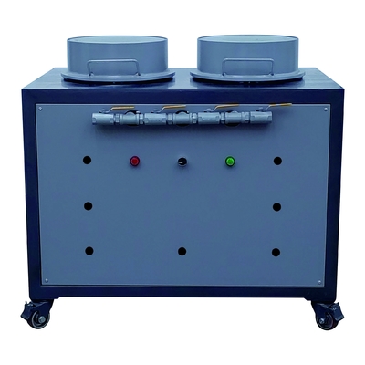 Silikon Etiket Üretimi İçin Gelişmiş Çift Kafalı Vakum Kabini Düşük Gürültülü PVC Dağıtım Makinesi